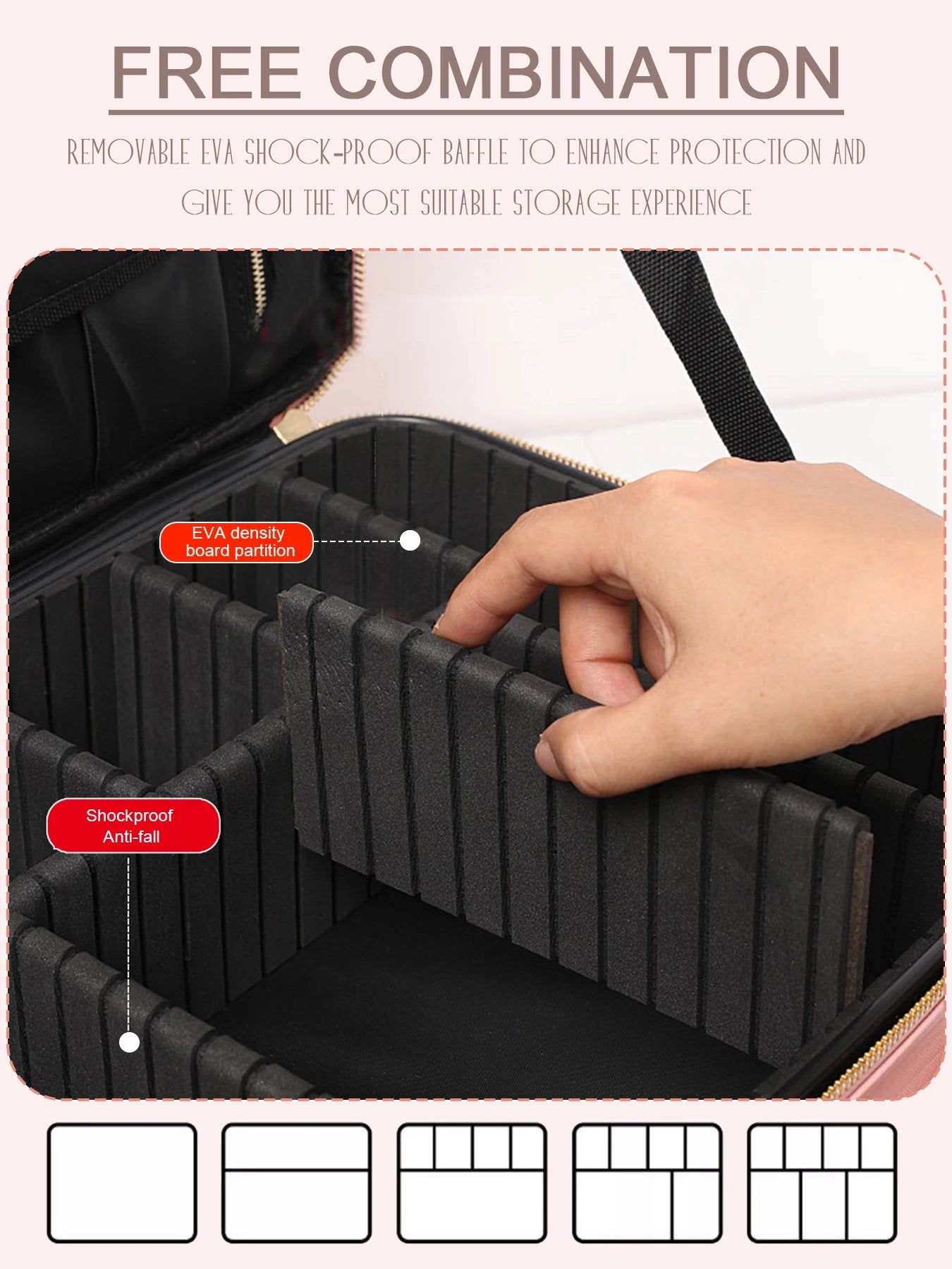 TravelPro Waterproof Makeup Organizer Case ATHLEXES