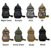 Tactical Sling Shoulder Bags Waterproof Night Reflective Strip Pack EDC Molle Chest Bag 10L Capacity Black ATHLEXES