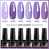 NailArt Pro 6pc UV Gel Polish Kit for Manicure ATHLEXES