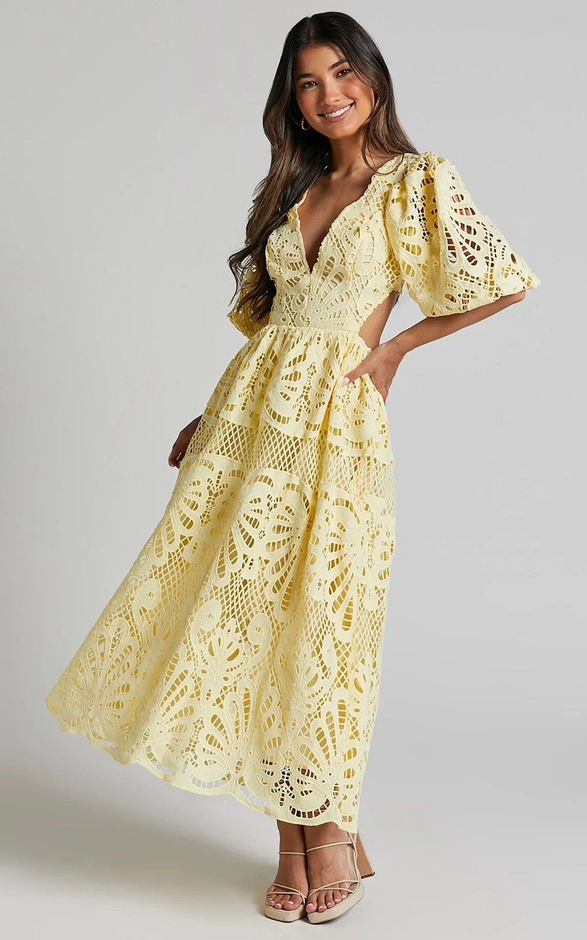 Elegant Lace Embroidered Summer Dress ATHLEXES