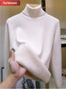 Korean Style Velvet Turtleneck Sweater for Women ATHLEXES