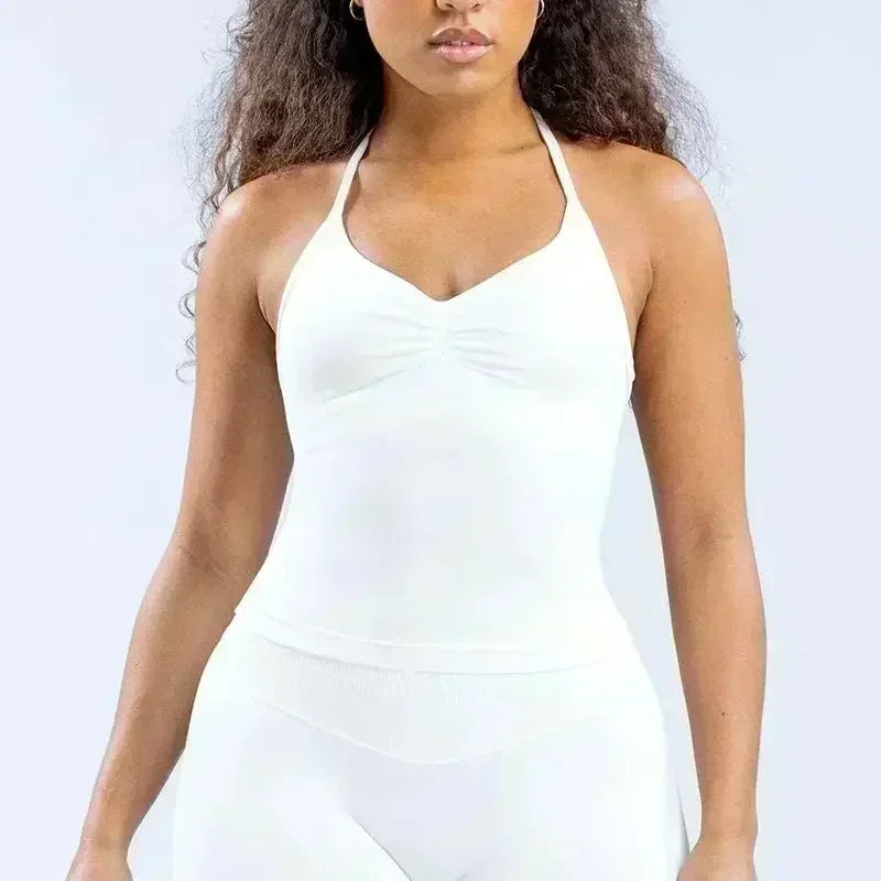 Chic Lace-Up Pilates Yoga Fitness Set ATHLEXES