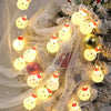 Christmas Lights String Santa Claus Snowman USB Garland LED Christmas Tree Decorative Light Party New Year's Decor Natal droship ATHLEXES