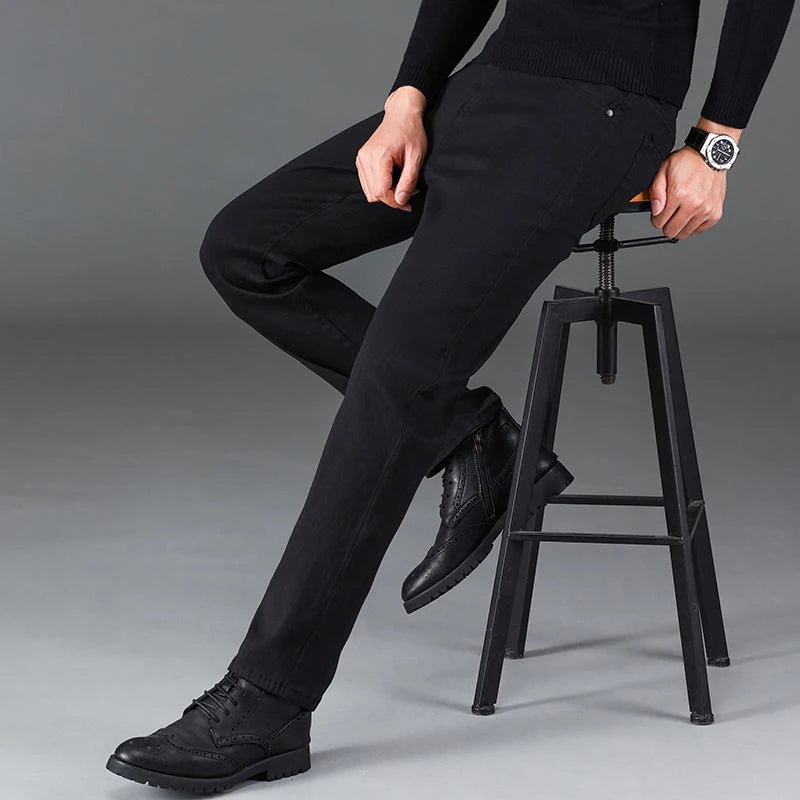 2024 Elite Stretch Loose Fit Denim Trousers for Men ATHLEXES