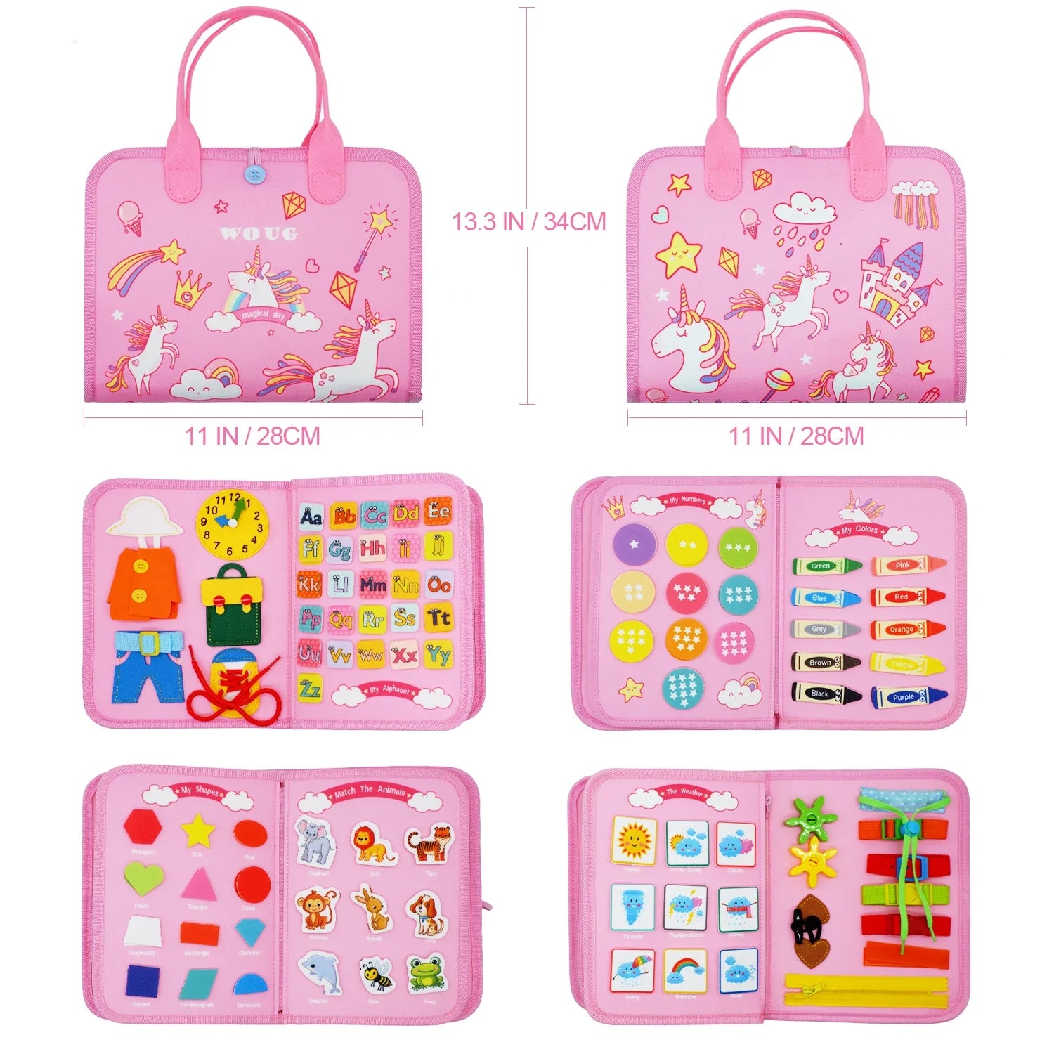 Felt Learning Board Busy Board ATHLEXES