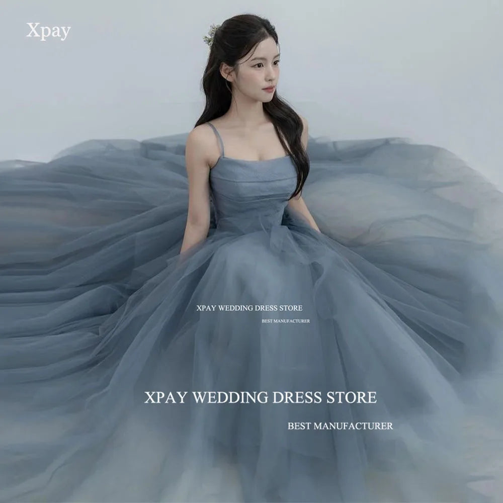 Enchanted Blue Fairy Tulle Prom Gown ATHLEXES