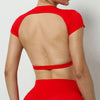 BreezeFit Backless Yoga Crop Top for Women ATHLEXES