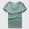 VogueFit Solid Cotton V-Neck Slim Fit T-Shirt for Men ATHLEXES