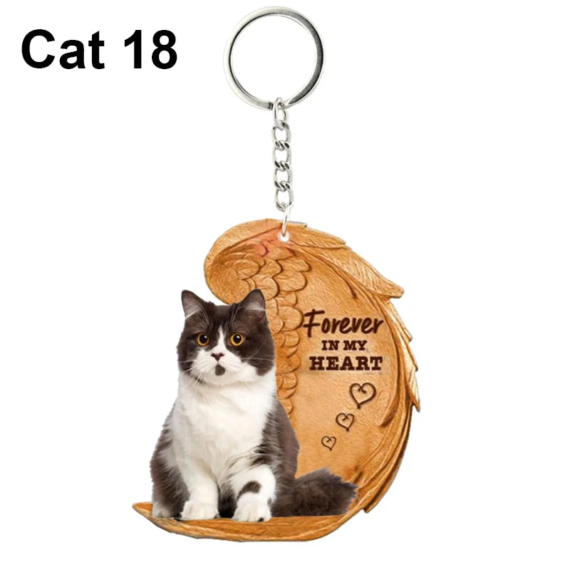 Heartfelt Dog Angel Pendant Keychain ATHLEXES