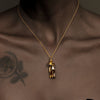 E.B.belle People Hug Pendant Necklace in Gold ATHLEXES