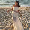 Chic Off-Shoulder Mesh Maxi Dress for Women ATHLEXES