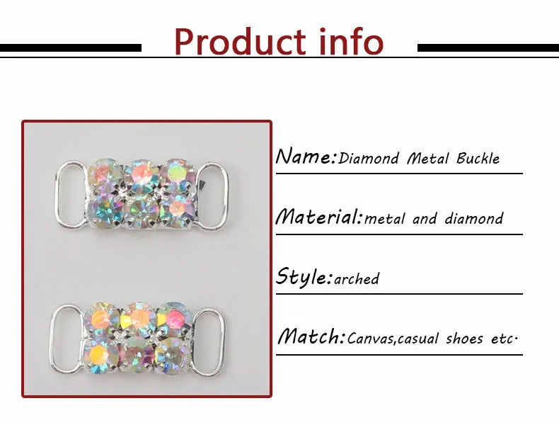 Diamond Luxury AF1 Shoelace Charms with Metal Buckle ATHLEXES