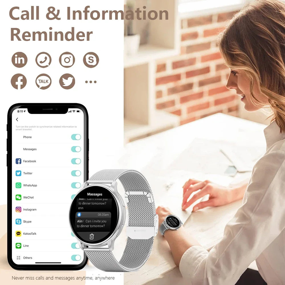 Xiaomi G35 Steel Smartwatch with Bluetooth Call ATHLEXES