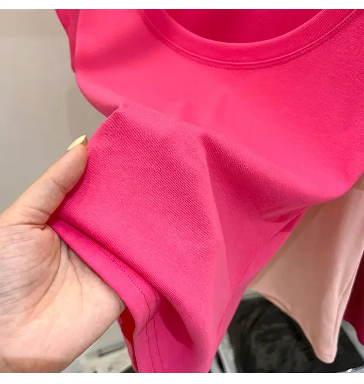 Cotton U-Neck Slimming Summer Tee for Women ATHLEXES