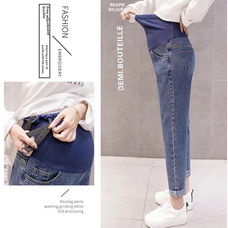Elegant High-Waisted Maternity Jeans 2024 Collection ATHLEXES