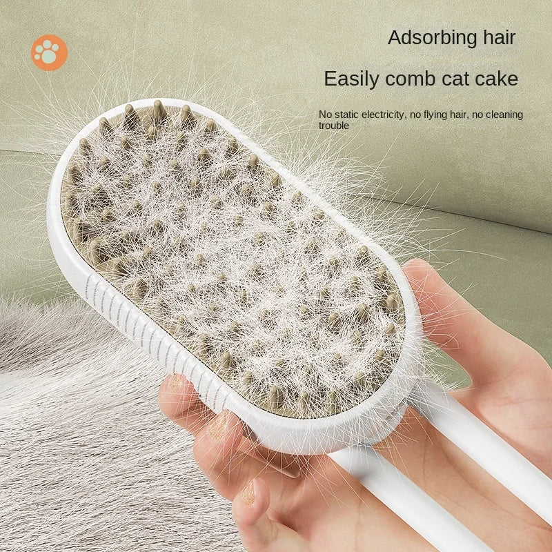 Cat Steam Brush Steamy Dog Brush 3 in 1 Electric Spray Cat Hair Brushes for Massage Pet Grooming Comb Hair Removal Combs ATHLEXES