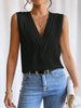 Elegant V Neck Multi-Layered Women's Vest Top ATHLEXES
