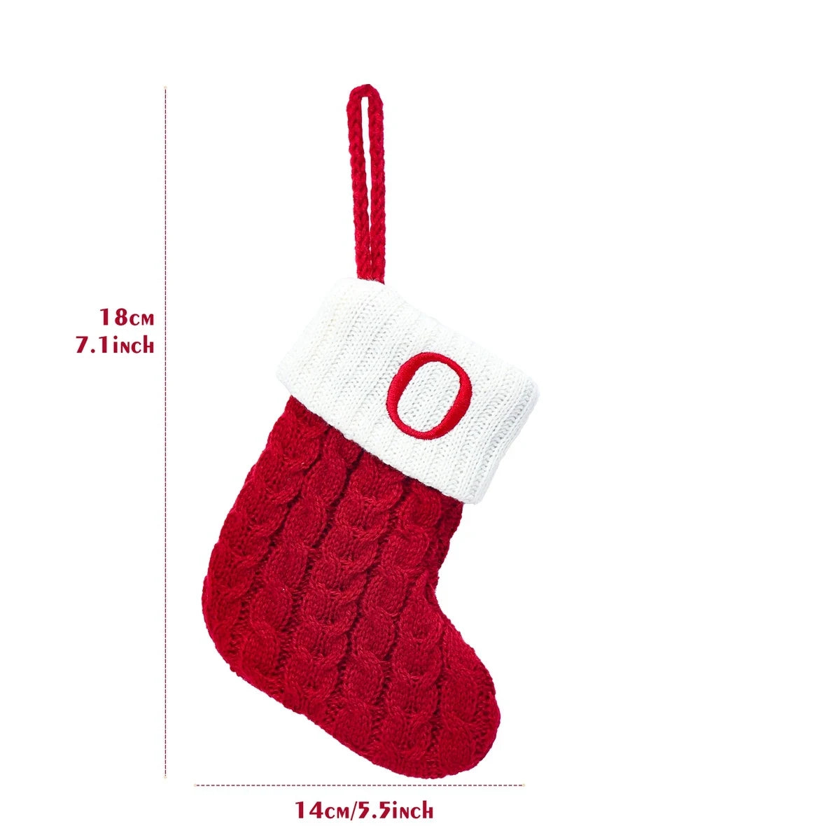Festive Knitted Christmas Letter Stockings 2024 ATHLEXES
