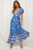 Chic V Neck Summer Slit Maxi Dress for Women ATHLEXES