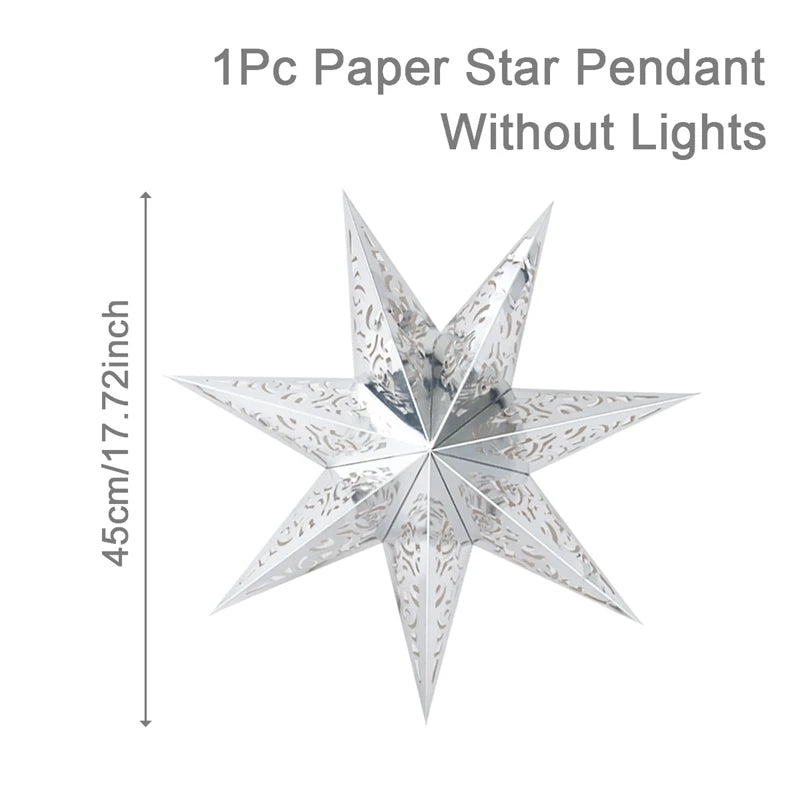 Eid Star Pendant: 30-75cm Festive Decor 2025 ATHLEXES