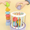Montessori Shape Sorter Cube â?? Rainbow Blocks for Infants ATHLEXES