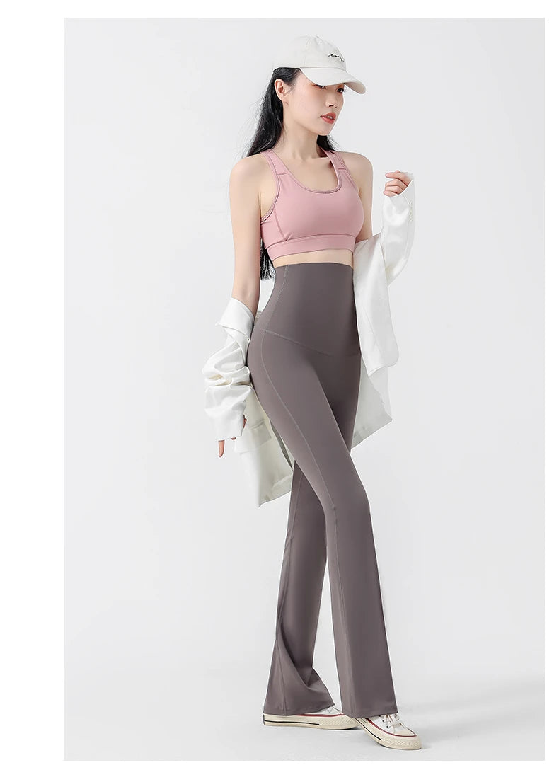 Chic Maternity Sharkskin Flare Yoga Leggings ATHLEXES