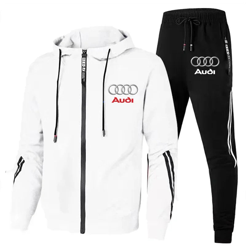 Audi Logo Autumn Winter Tracksuit Set for Men ATHLEXES