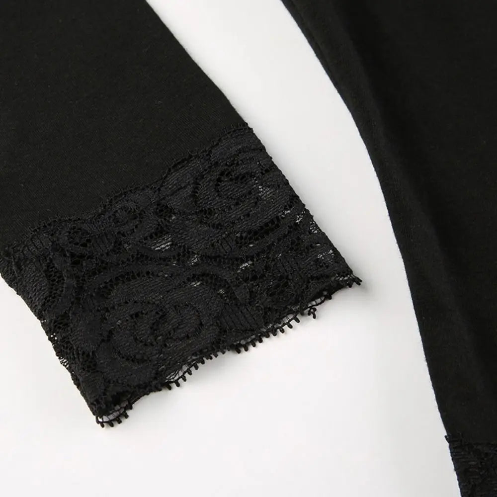 Lace Trim Slim Fit Crop Top for Summer Style ATHLEXES
