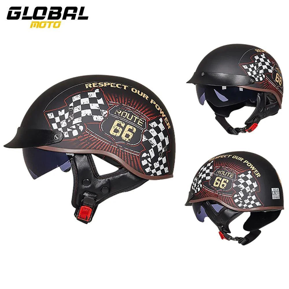 RetroGuard Half Motorcycle Helmet ATHLEXES