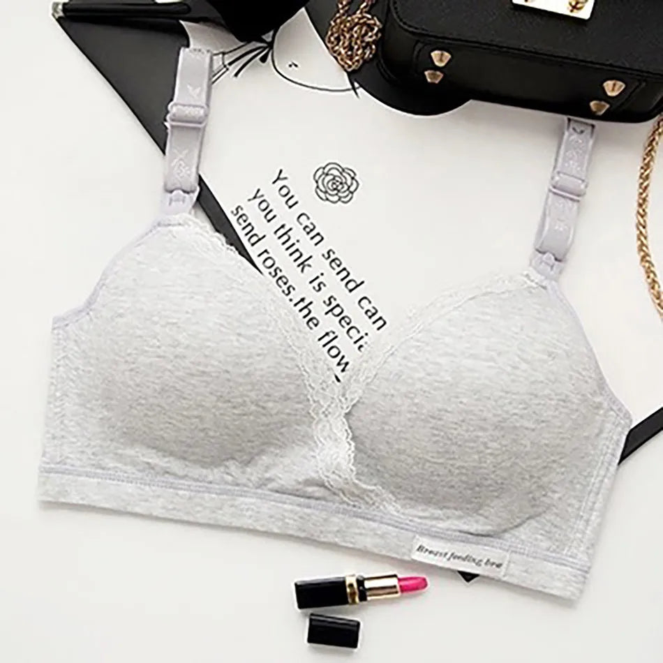 LuxeComfort Maternity Nursing Lace Bralette ATHLEXES