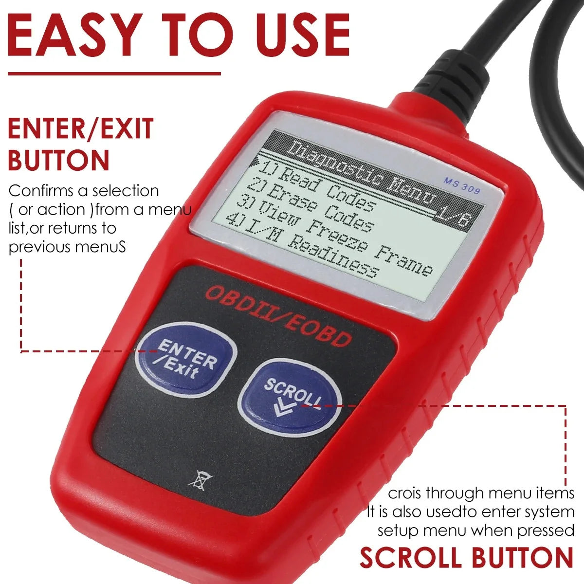 AutoSmart OBD2 Fault Code Scanner ATHLEXES