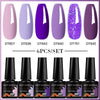 NailArt Pro 6pc UV Gel Polish Kit for Manicure ATHLEXES