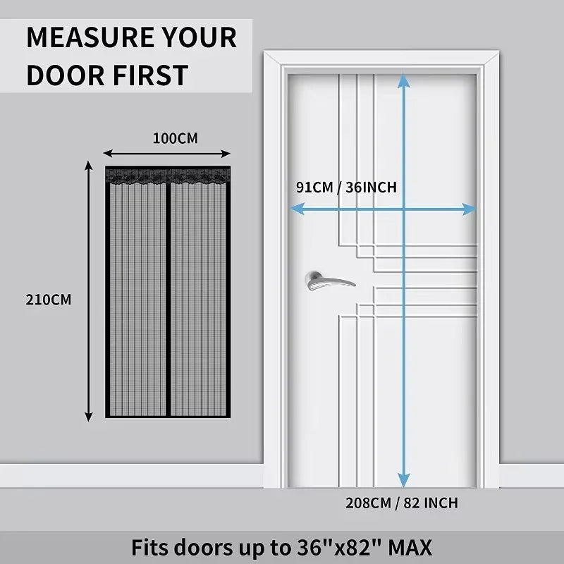 MagnaShield Magnetic Screen Door Curtain ATHLEXES