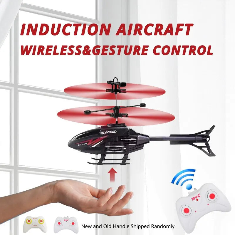 GestureFly 2-Channel LED Helicopter RC Aircraft ATHLEXES