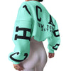 ChicStreet Trendy Oversized Letter Hoodie ATHLEXES