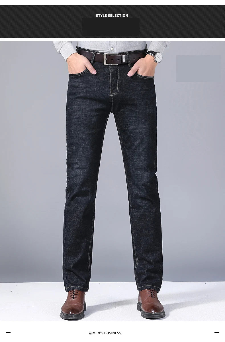 Elite Stretch Business Denim Trousers for Men ATHLEXES