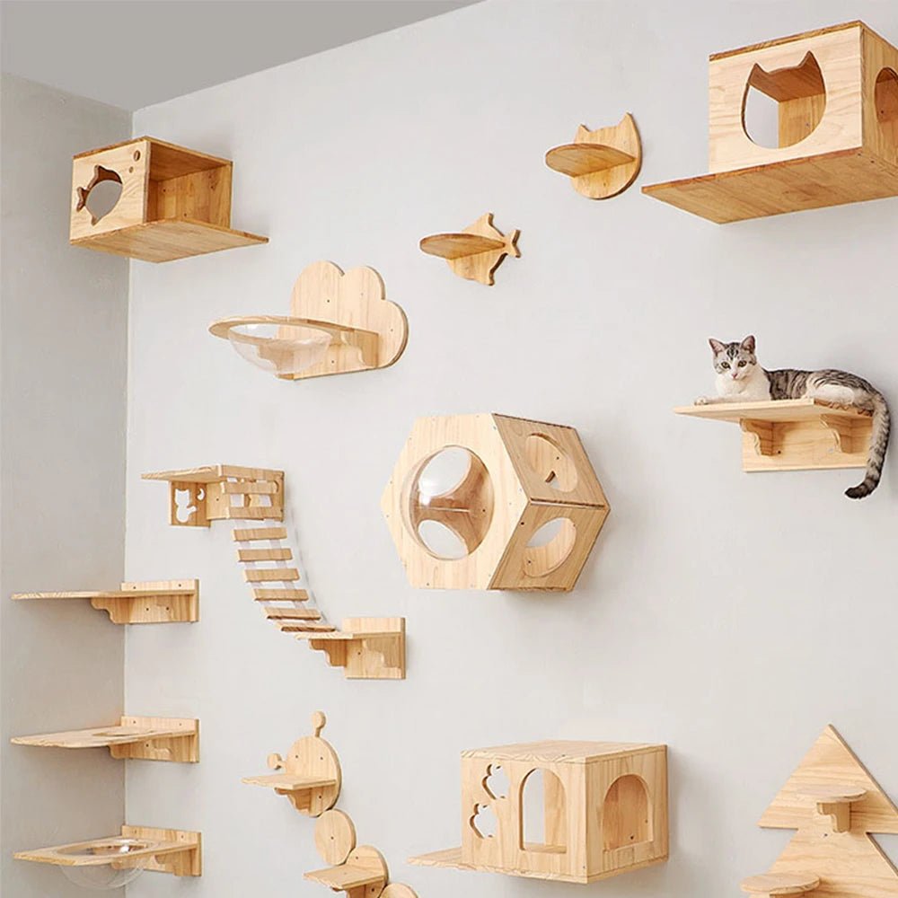 Wall-Mounted Cat Climbing Shelf ATHLEXES