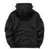 Men's Techwear Cyberpunk Zip Up Hoodie with High Neck Mask ATHLEXES