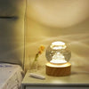 Galactic Saturn Crystal Ball with Wooden Base ATHLEXES