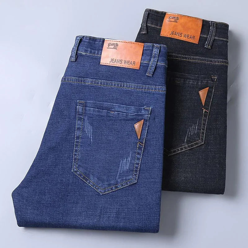 Classic Stretch Straight Fit Denim Jeans for Men ATHLEXES