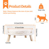 PlushNest Luxury Cat Bed with Waterproof Cushion and Stylish Wood Legs ATHLEXES