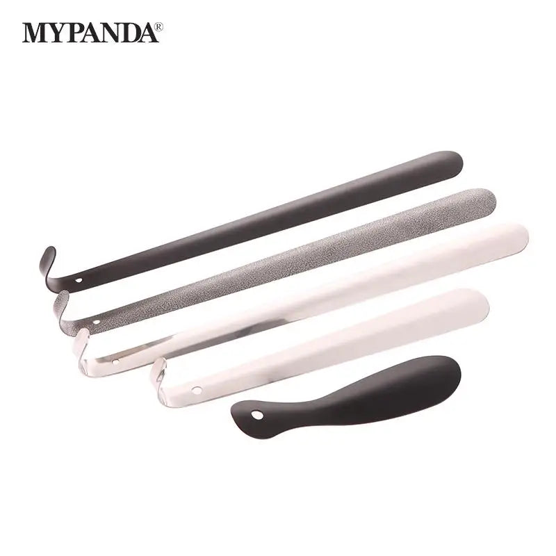 Elegant Stainless Steel Shoe Horn with Leather Cover ATHLEXES