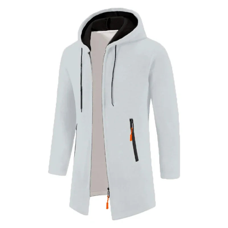 Urban Luxe Zippered Hoodie: Oversized Black Winter Sweatwear ATHLEXES