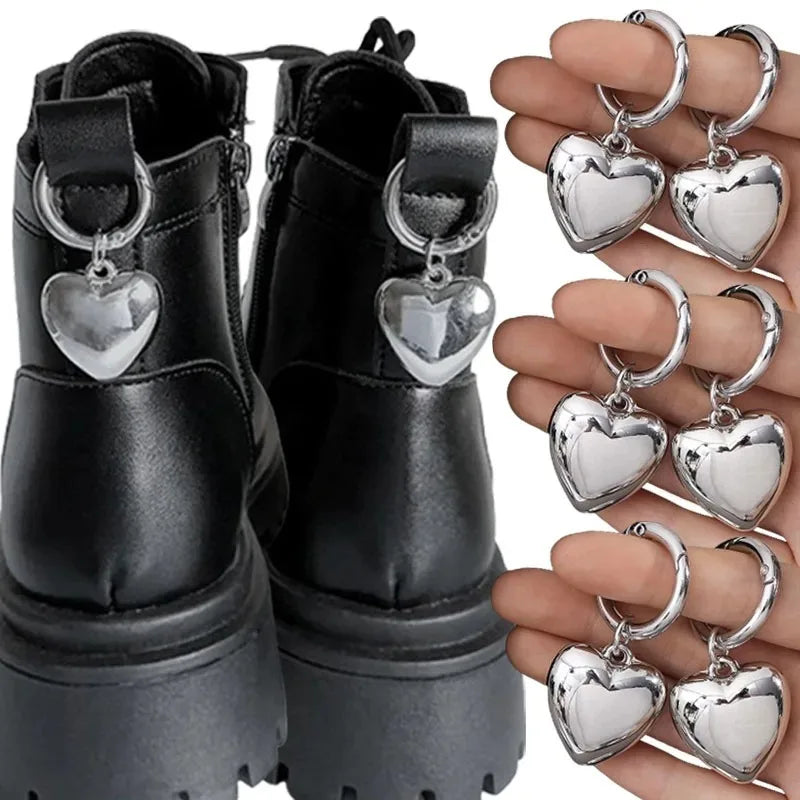 Chic Star and Heart Metal Shoe Buckles ATHLEXES