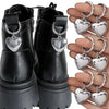 Chic Star and Heart Metal Shoe Buckles ATHLEXES