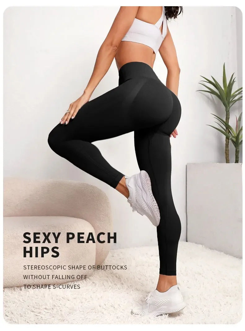 SculptFit High Waist Seamless Yoga Leggings ATHLEXES