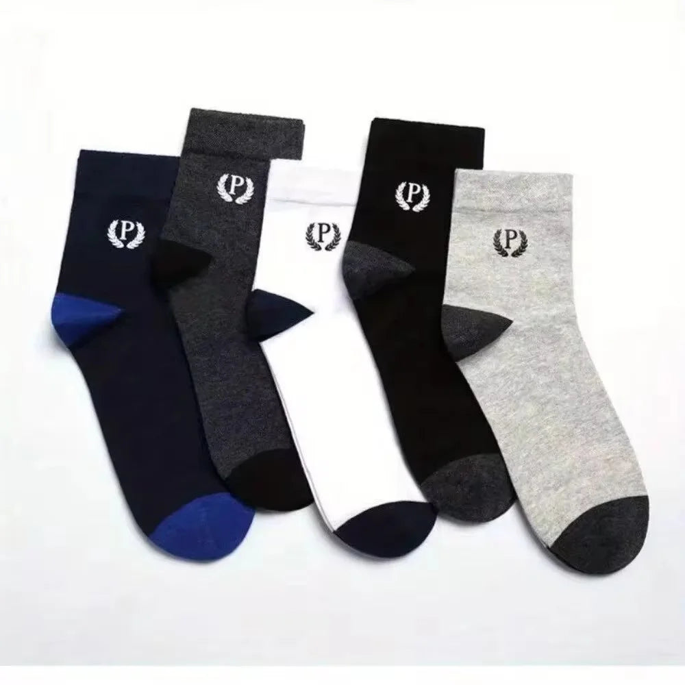 Vintage Fun Athletic Socks for Men - 5 Pairs Set ATHLEXES
