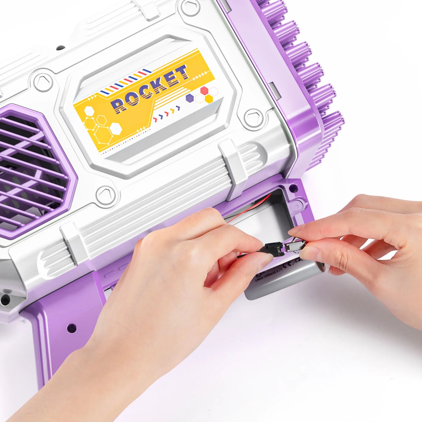 RocketBlast Automatic Bubble Gun for Kids ATHLEXES