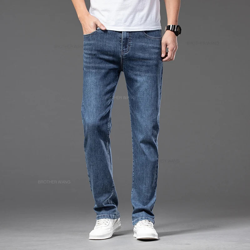 Summer Comfort Stretch Men's Loose Jeans ATHLEXES