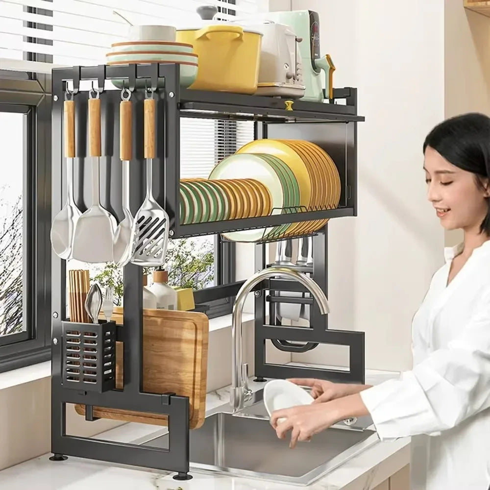 Stainless Steel Adjustable Dish Drying Rack ATHLEXES